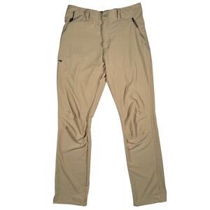 Columbia Silver Ridge Utility Hiking Pants Tan Khaki Stretch Womens 34/44